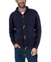 X-ray Cable Knit Cardigan Sweater In Navy