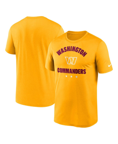 Nike Men's  Gold Washington Commanders Arch Legend T-shirt