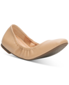 Jessica Simpson Sandaze Womens Slip-on Square Toe Ballet Flats In Buff