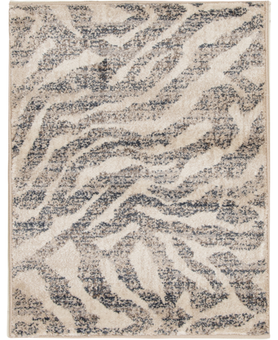 Portland Textiles Closeout!  Sulis Paras 3'3" X 5'3" Area Rug In Gray,ivory