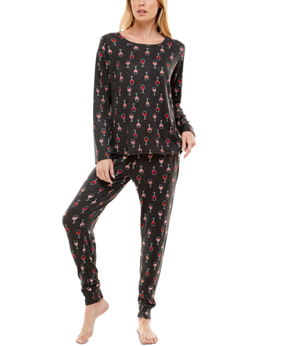 JACLYN INTIMATES SUPER-SOFT JOGGER PANTS PAJAMA SET 