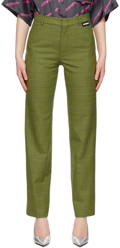 Vetements Green Convertible Lounge Pants