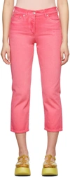 Msgm Pink Faded Jeans In 14 Pink