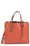 Marc Jacobs Mini Grind Coated Leather Tote In Mecca Orange