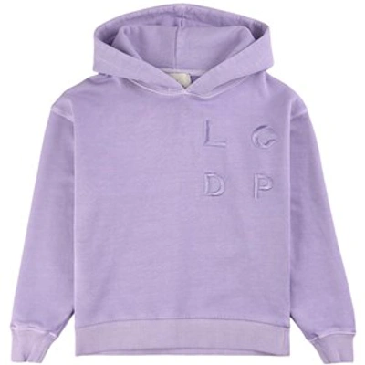 Les Coyotes De Paris Teen Lcdp Logo-embroidered Hoodie In Purple