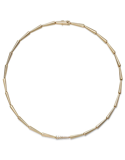 Melissa Kaye Yellow Gold And Diamond Lola Linked Necklace In Not Applicable