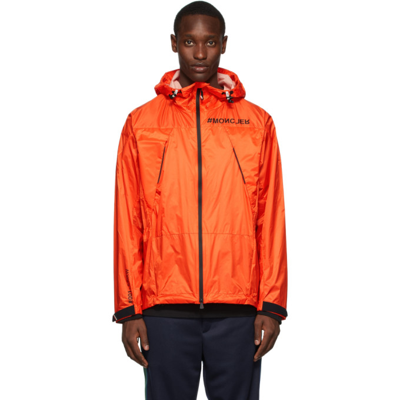 Moncler Men's Day-namic Meznac Windbreaker Jacket In Orange
