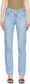 Levi's Blue 501 Original Fit Jeans In Ojai Luxor Last