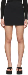 Coperni Black Trompe-l'œil Miniskirt In Black