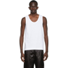 DRIES VAN NOTEN WHITE JERSEY TANK TOP