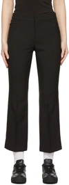 Ami Alexandre Mattiussi Black Flared Short Trousers In 001 Black