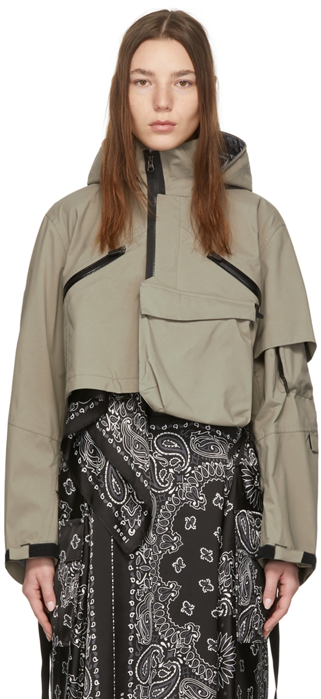 sacai / ACRONYM CROP JACKET Black size2