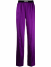 TOM FORD STRAIGHT TROUSERS WITH APPLICATION