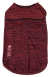 Pet Life Active Aero Pawlse Dog Tank Top In Red/ Maroon