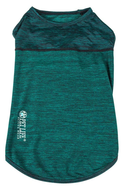 Pet Life Active 'aero-pawlse' Heathered Tank Top In Green