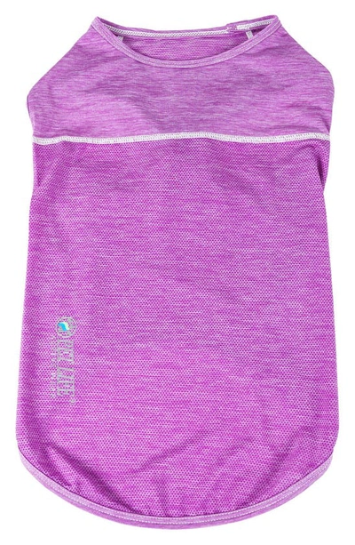 Pet Life Active 'aero-pawlse' Heathered Tank Top In Purple