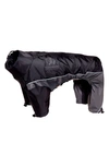 Pet Life Touchdog Quantum-ice Full-bodied Adjustable And 3m Reflective Dog Jacket In Black And Grey