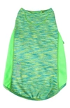 Pet Life Active Warf Speed Dog T Shirt In Green Heather W/ Light Green