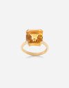 DOLCE & GABBANA ANNA RING IN YELLOW 18KT GOLD WITH CITRINE