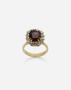 Dolce & Gabbana Yellow Gold Basket Collet Heritage Ring In Gold