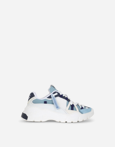 Dolce & Gabbana Mixed-material Air Master Sneakers In Multicolor
