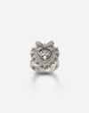 DOLCE & GABBANA DEVOTION RING IN WHITE GOLD WITH DIAMONDS