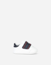 Dolce & Gabbana Lambskin Sneakers With Logo In Multicolor