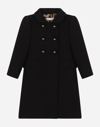 DOLCE & GABBANA DOUBLE-BREASTED COAT IN DOUBLE CREPE