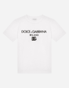 DOLCE & GABBANA JERSEY T-SHIRT WITH DG EMBROIDERY