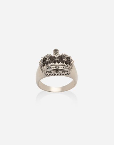 Dolce & Gabbana Crown White Gold Crown Ring