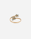 Dolce & Gabbana Spring Yellow Gold Bracelet With Butterfly-shaped Settings And Floral Decoration In Gold
