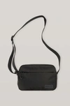 Ganni Small Recycled Tech Shoulder Bag In Black
