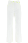 MSGM BOY JEANS WITH NEON STITCHING