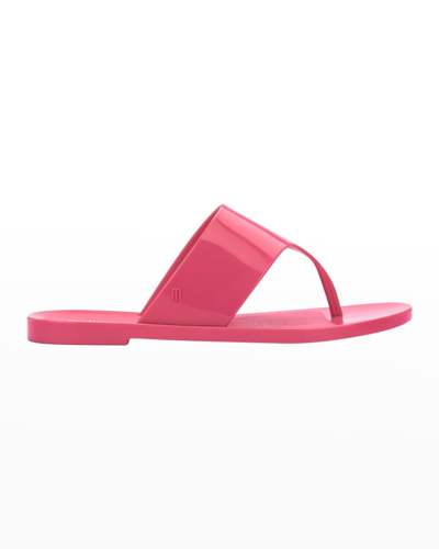 Melissa Essential Chic Water Resistant Flip Flop In Light Pink