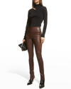 SPRWMN HIGH-WAIST LEATHER ANKLE LEGGINGS