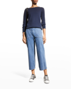 Nic + Zoe All Day Wide Leg Crop Jeans In Paf