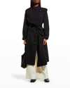 VICTORIA BECKHAM BICOLOR UTILITY TRENCH COAT