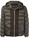 Ten C Hooded Padded Jacket In Brown
