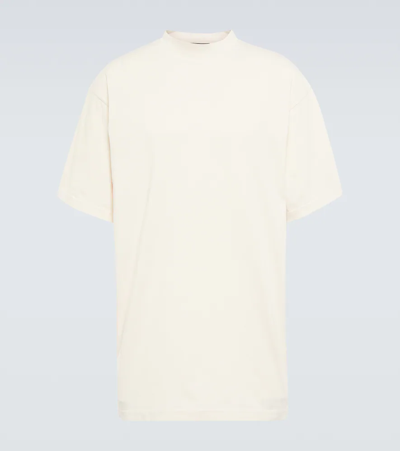 Balenciaga Cotton T-shirt In Ivory