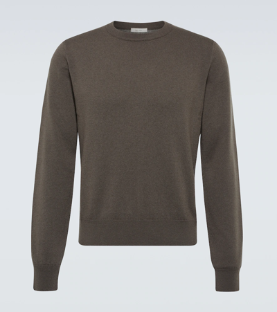 The Row Men's Diatton Solid Cashmere Sweater In Grey,green