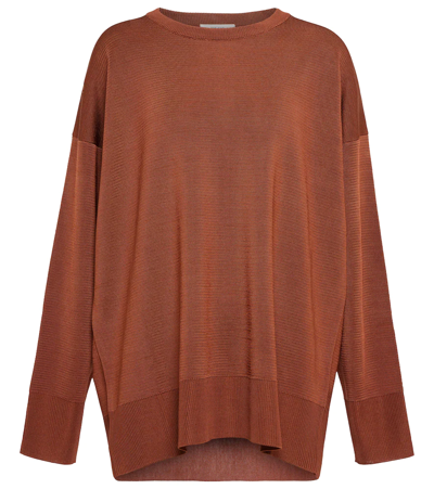 The Row Crewneck Sweater In Paprika
