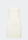 Fendi Embellished Cutout Stretch-knit Mini Dress In White