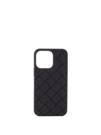 Bottega Veneta Intrecciato Rubber Iphone® 13 Pro Case In Black