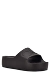 Calvin Klein Women's Holly Logo Platform Slide Sandals In Black 001