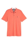 Ted Baker Tortila Slim Fit Tipped Pocket Polo In Orange