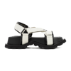 Jil Sander Sandals - Recycled Webbing 101 Bianco In Nude &amp; Neutrals