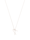 Ami Alexandre Mattiussi Ami De Coeur Chain Necklace In Silver