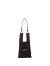 Lastframe Small Ichimatsu Market Tote Bag In Brown