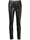 VERSACE PANELLED SKINNY TROUSERS