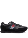 TOMMY HILFIGER EMBROIDERED-DESIGN SNEAKERS
